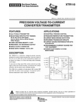 DataSheet XTR110 pdf